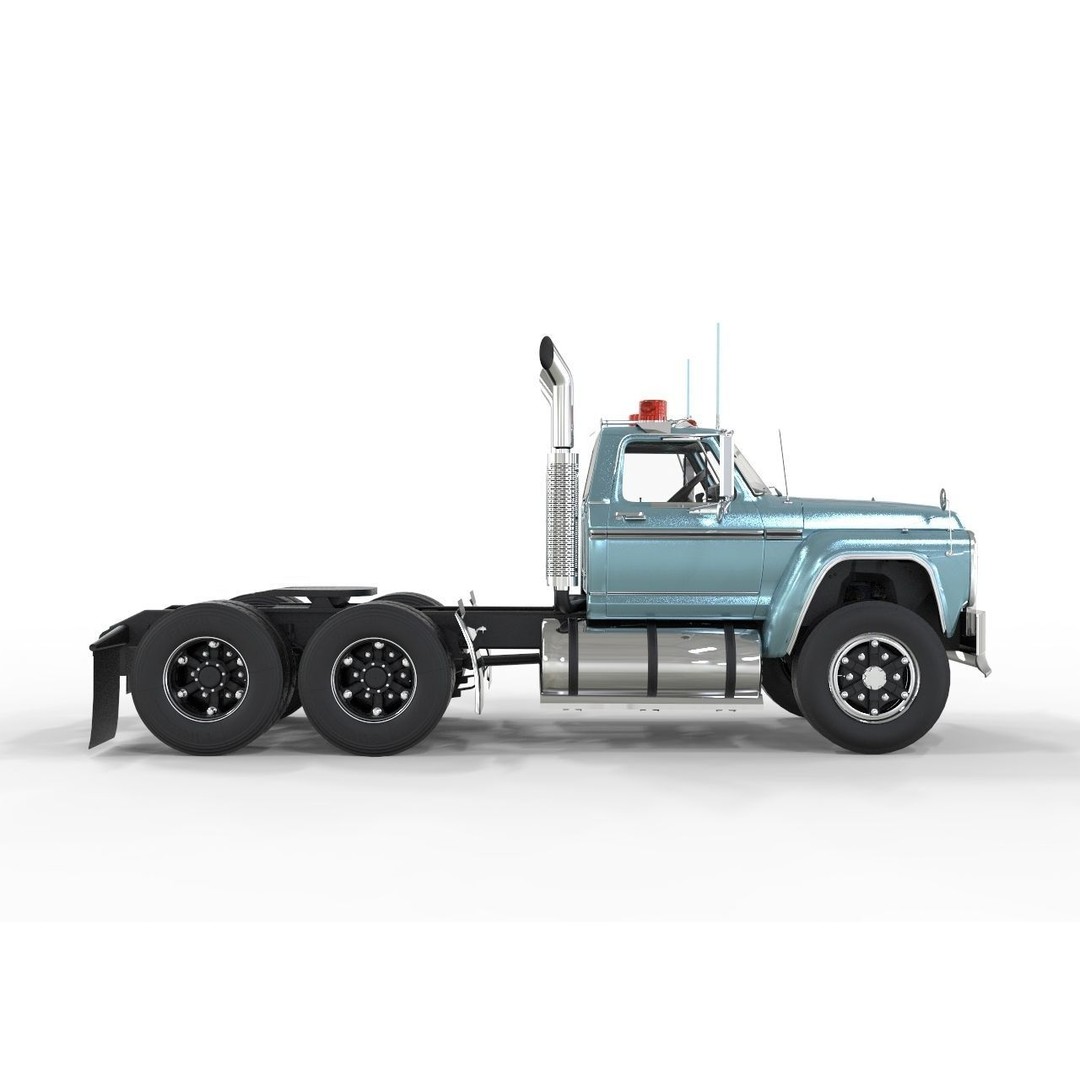 F-750 3D Model – Classic Truck, PBR Textures, FBX, Blender - View 4