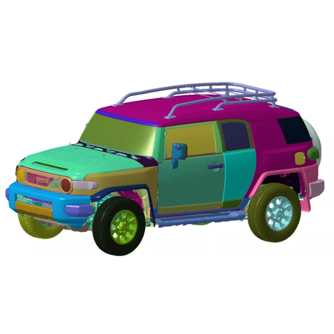 Toyota FJ Cruiser 3D Model – High Detail Vehicle Scan, STL Format - View 2
