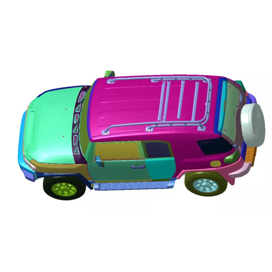 Toyota FJ Cruiser 3D Model – High Detail Vehicle Scan, STL Format - View 3