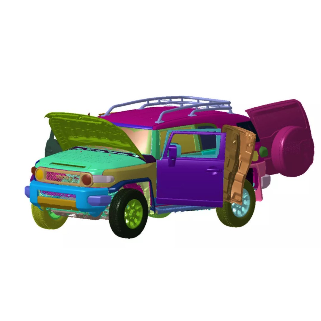 Toyota FJ Cruiser 3D Model – High Detail Vehicle Scan, STL Format - View 4