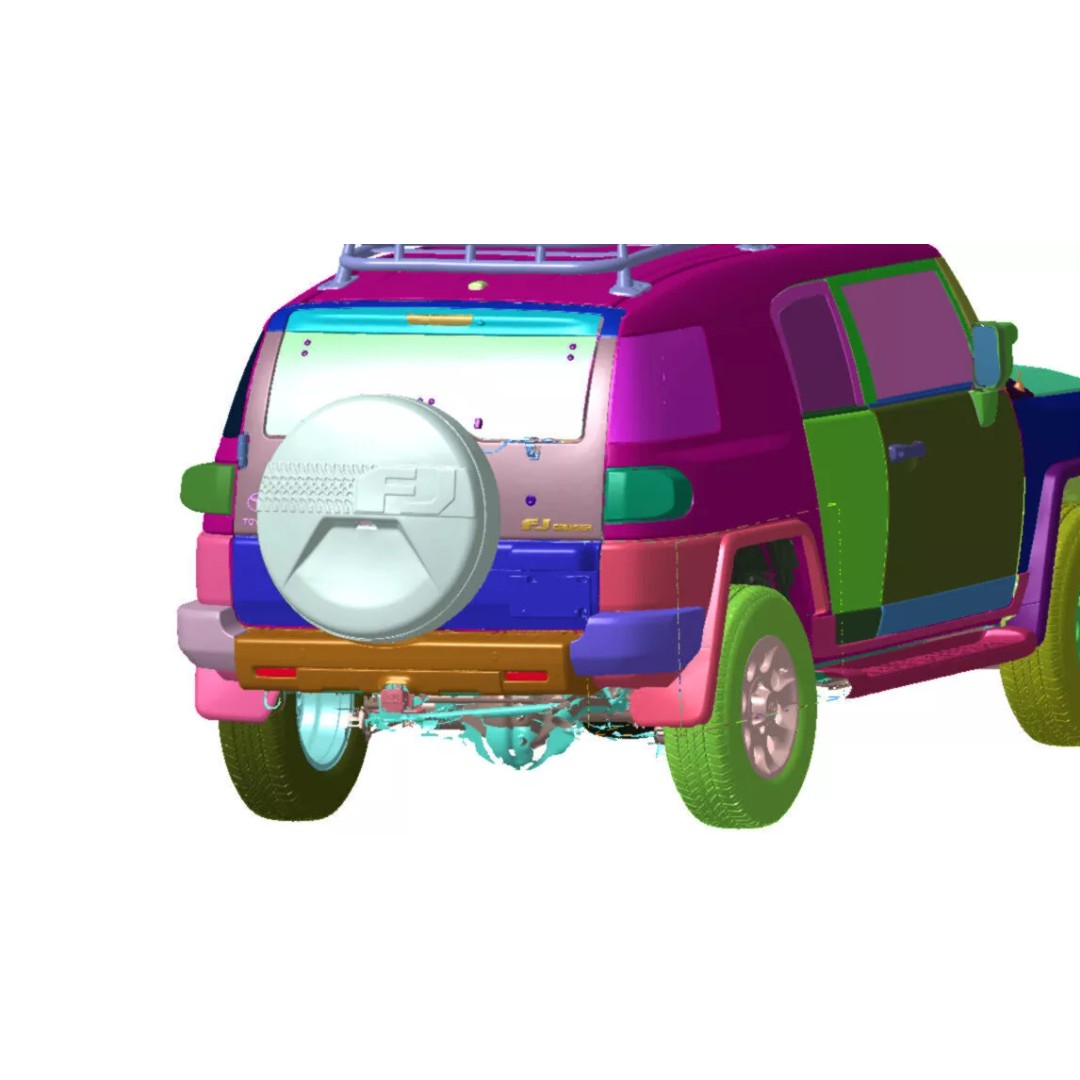 Toyota FJ Cruiser 3D Model – High Detail Vehicle Scan, STL Format - View 5