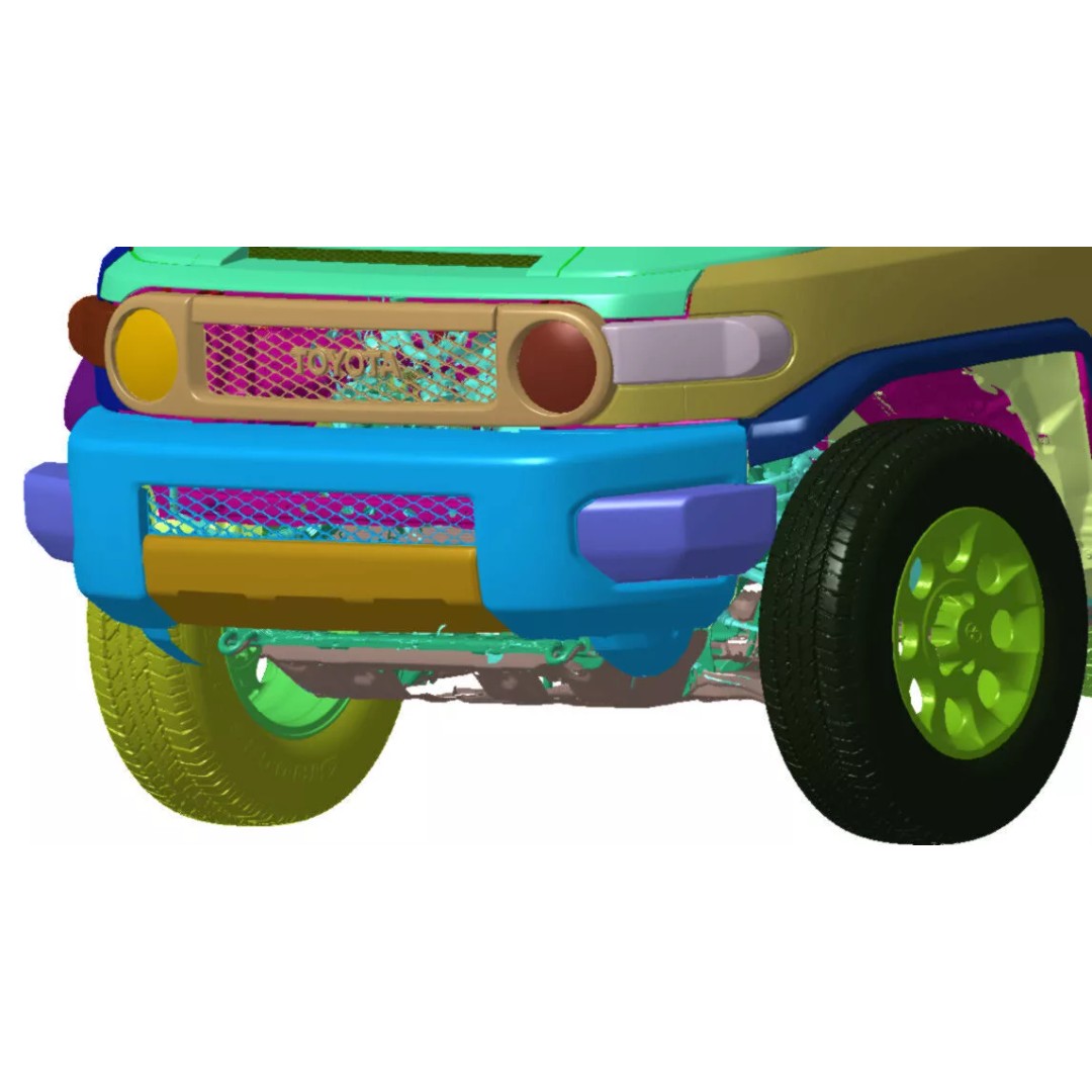 Toyota FJ Cruiser 3D Model – High Detail Vehicle Scan, STL Format - View 7