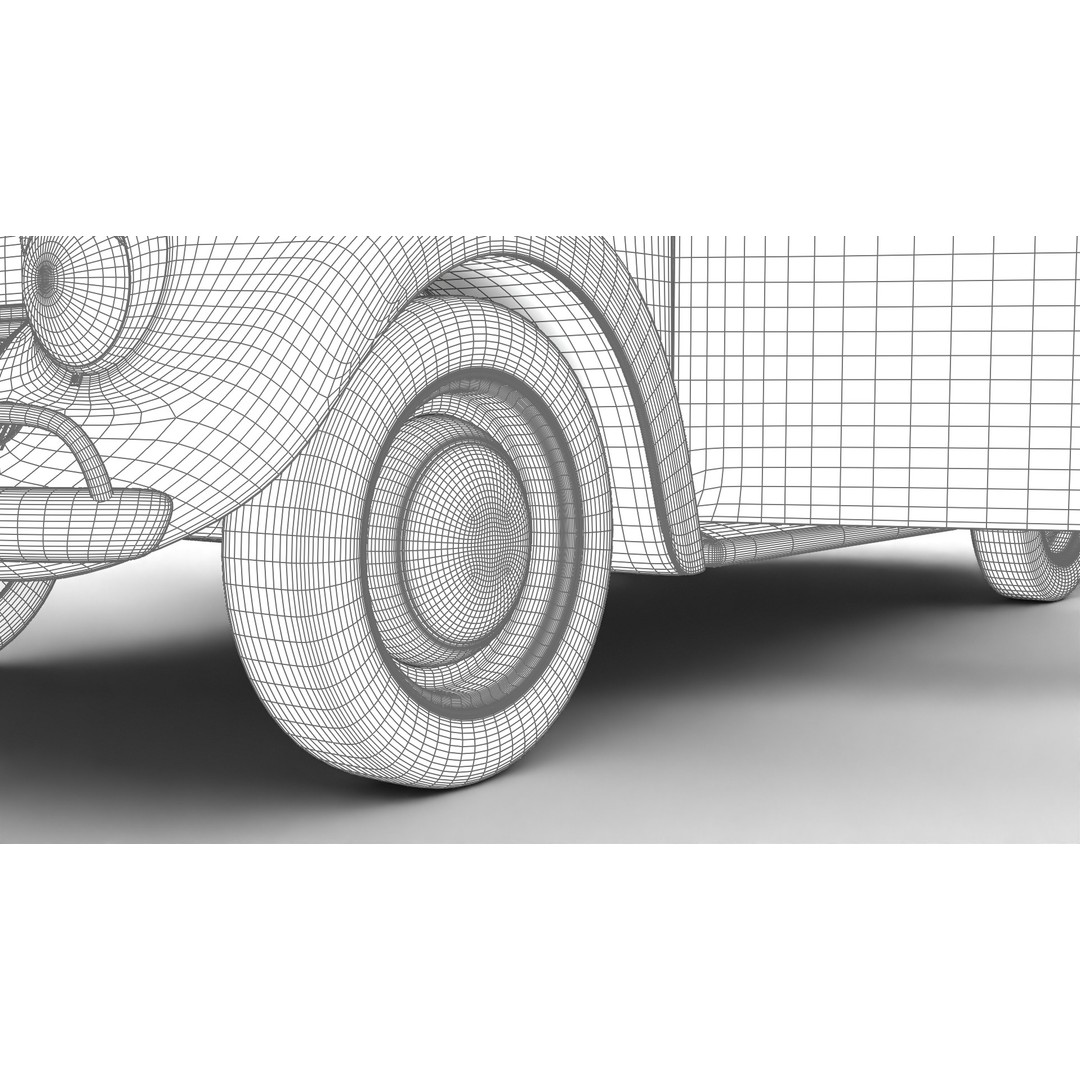 Volkswagen Beetle Herbie 1963 3D Model – High Poly Rigged Asset, FBX, OBJ - View 34