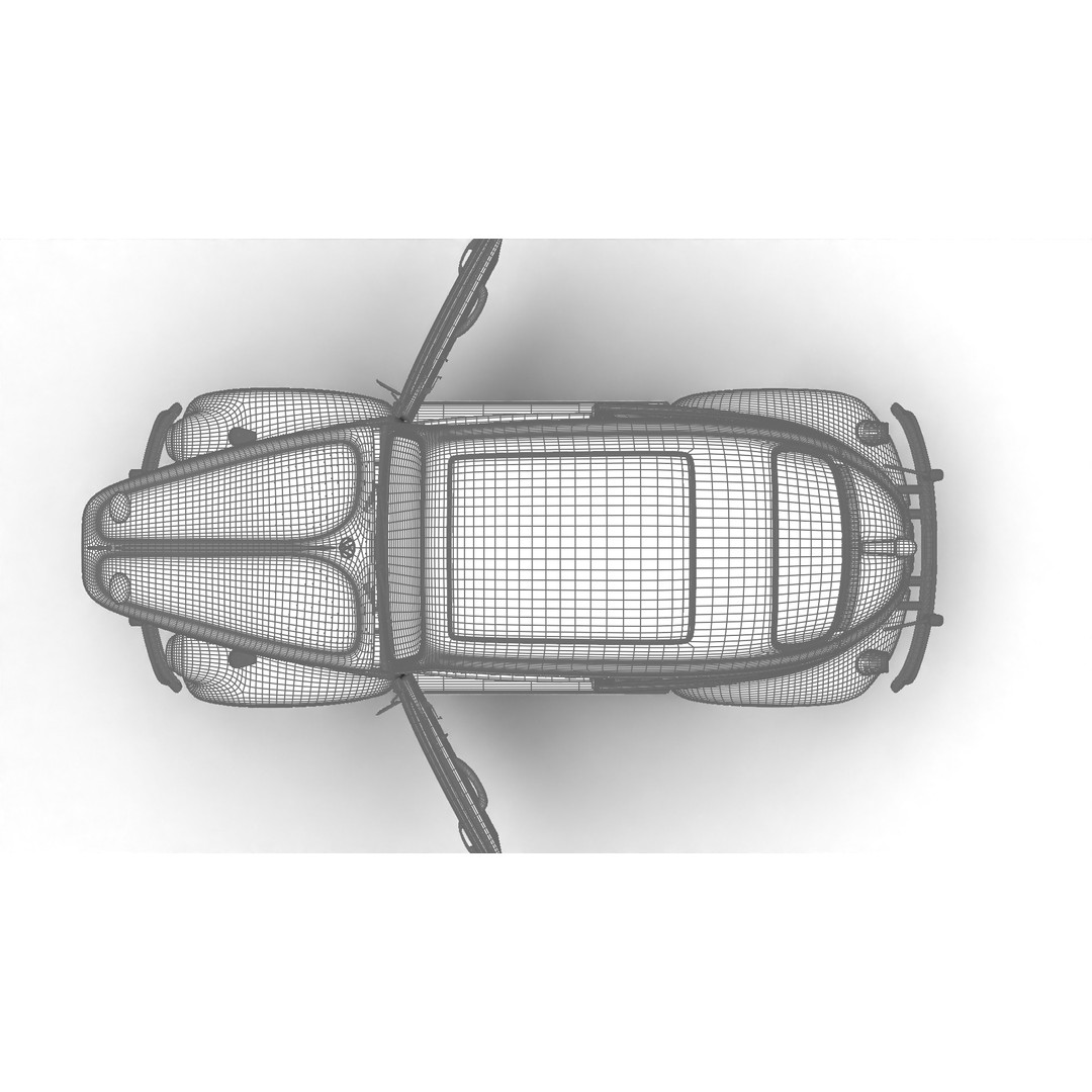 Volkswagen Beetle Herbie 1963 3D Model – High Poly Rigged Asset, FBX, OBJ - View 38