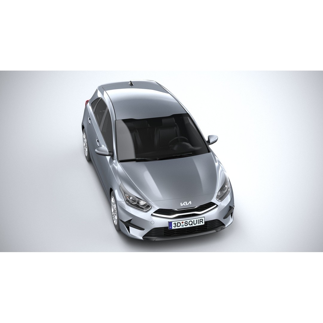 Kia Ceed Basic 2025 3D Model – High Poly Game Asset, FBX, OBJ - View 14