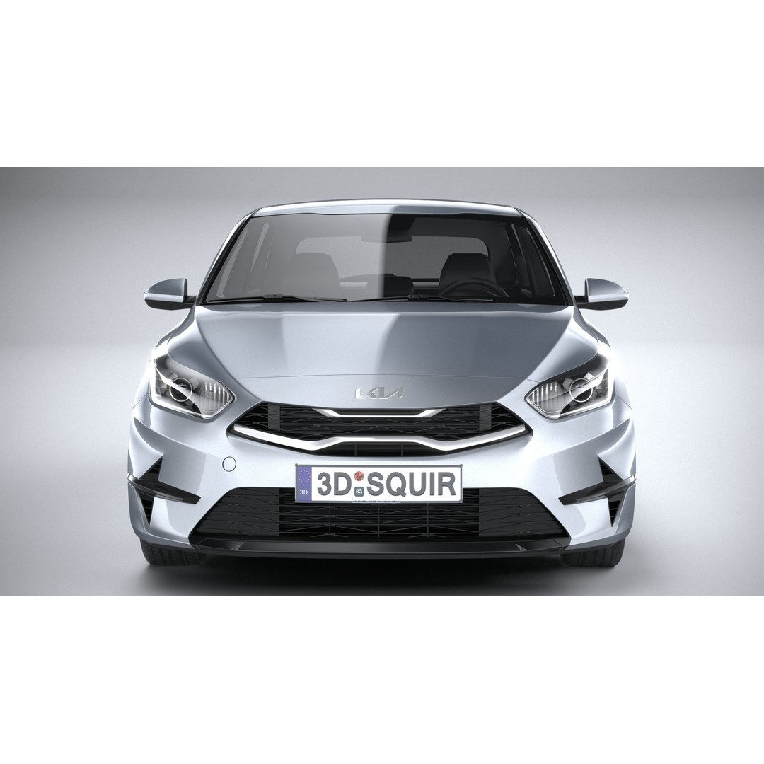 Kia Ceed Basic 2025 3D Model – High Poly Game Asset, FBX, OBJ - View 15