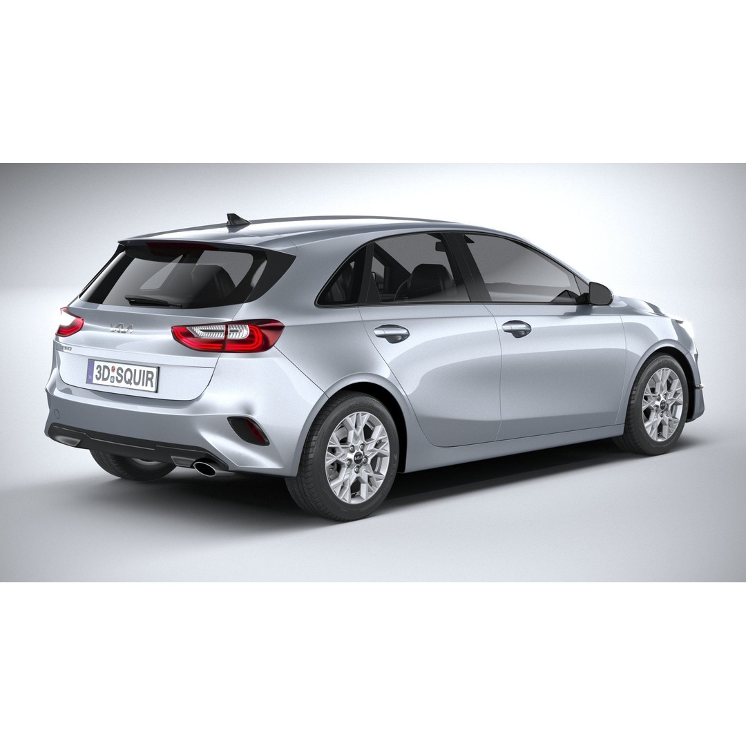 Kia Ceed Basic 2025 3D Model – High Poly Game Asset, FBX, OBJ - View 19