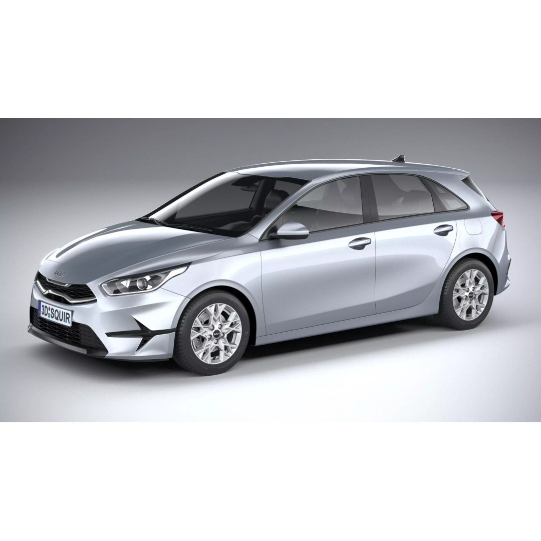 Kia Ceed Basic 2025 3D Model – High Poly Game Asset, FBX, OBJ - View 2