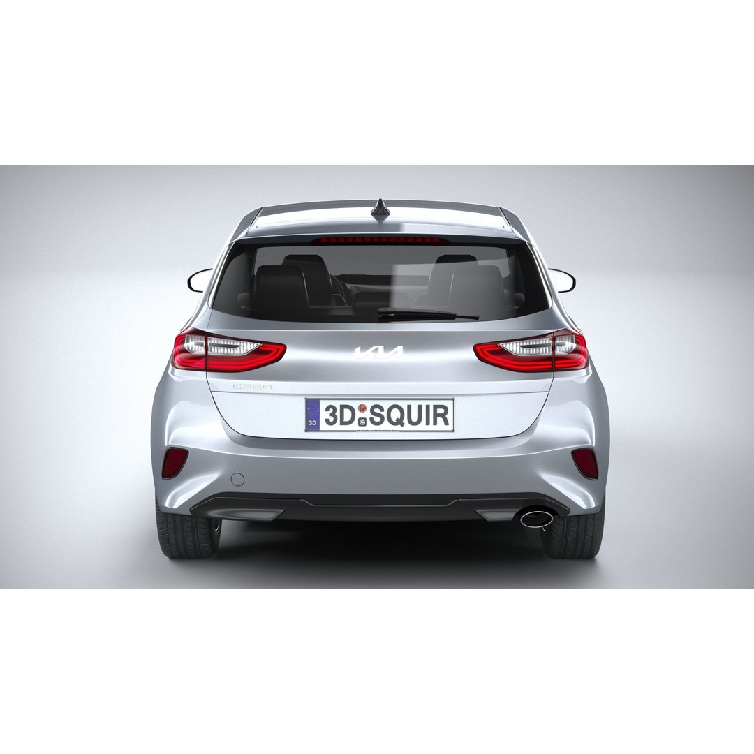 Kia Ceed Basic 2025 3D Model – High Poly Game Asset, FBX, OBJ - View 6