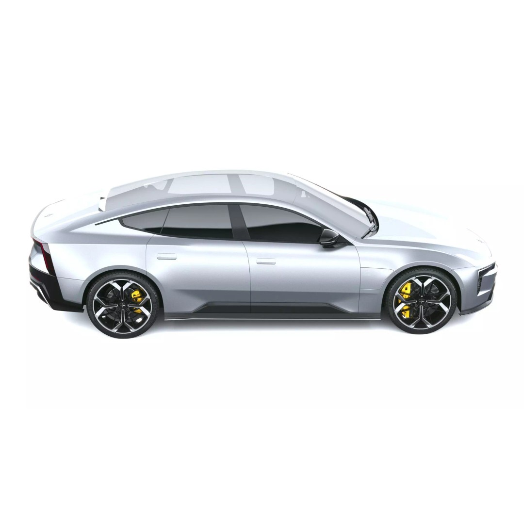 Polestar 5 3D Model – High Poly Luxury Sedan, FBX, PBR Textures - View 13