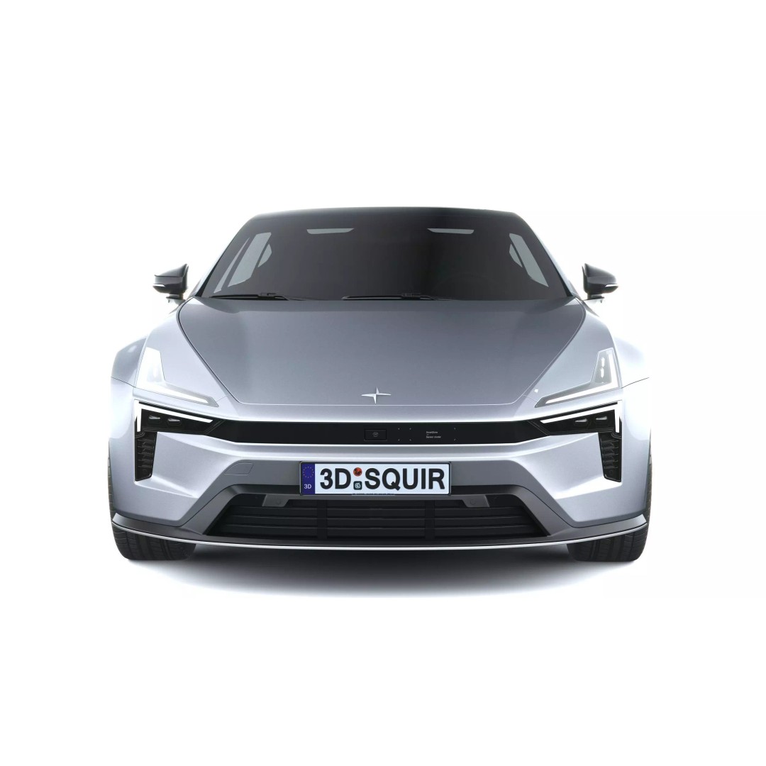 Polestar 5 3D Model – High Poly Luxury Sedan, FBX, PBR Textures - View 15