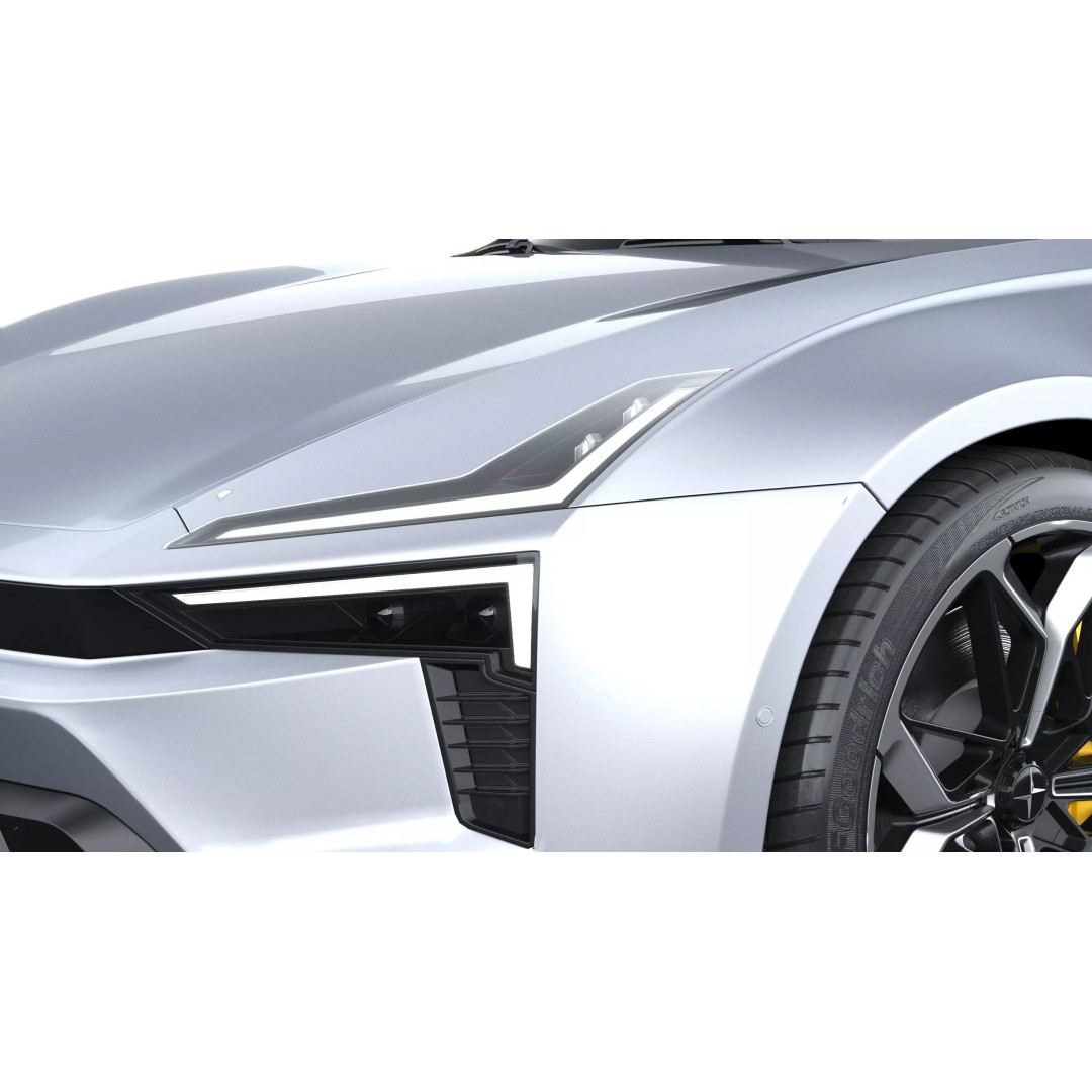 Polestar 5 3D Model – High Poly Luxury Sedan, FBX, PBR Textures - View 16