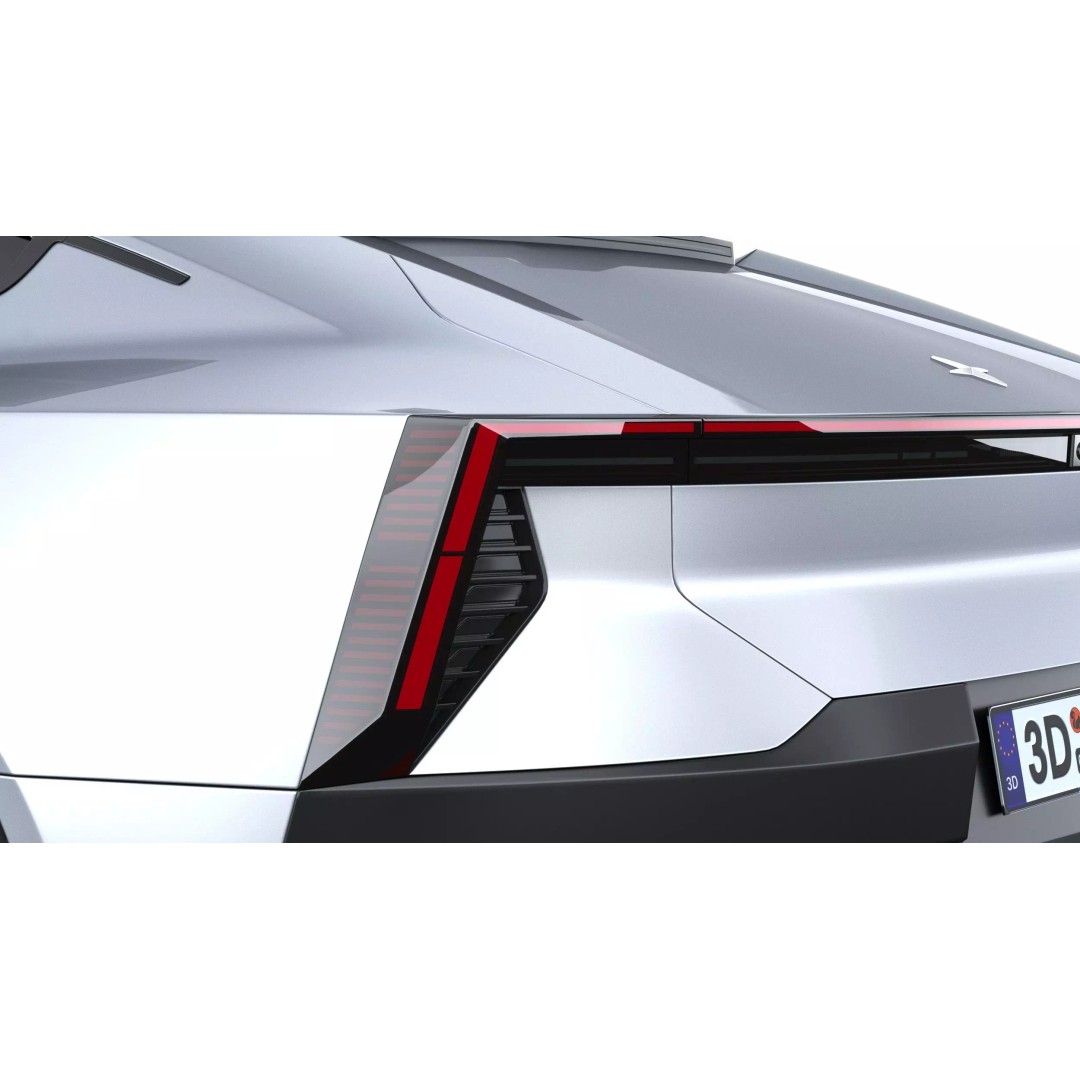 Polestar 5 3D Model – High Poly Luxury Sedan, FBX, PBR Textures - View 17