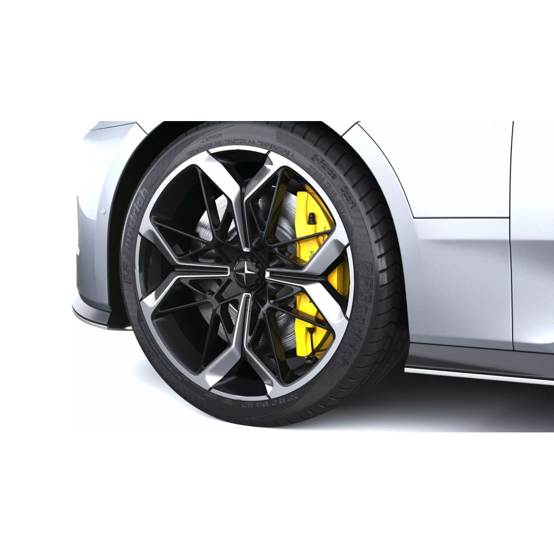 Polestar 5 3D Model – High Poly Luxury Sedan, FBX, PBR Textures - View 18