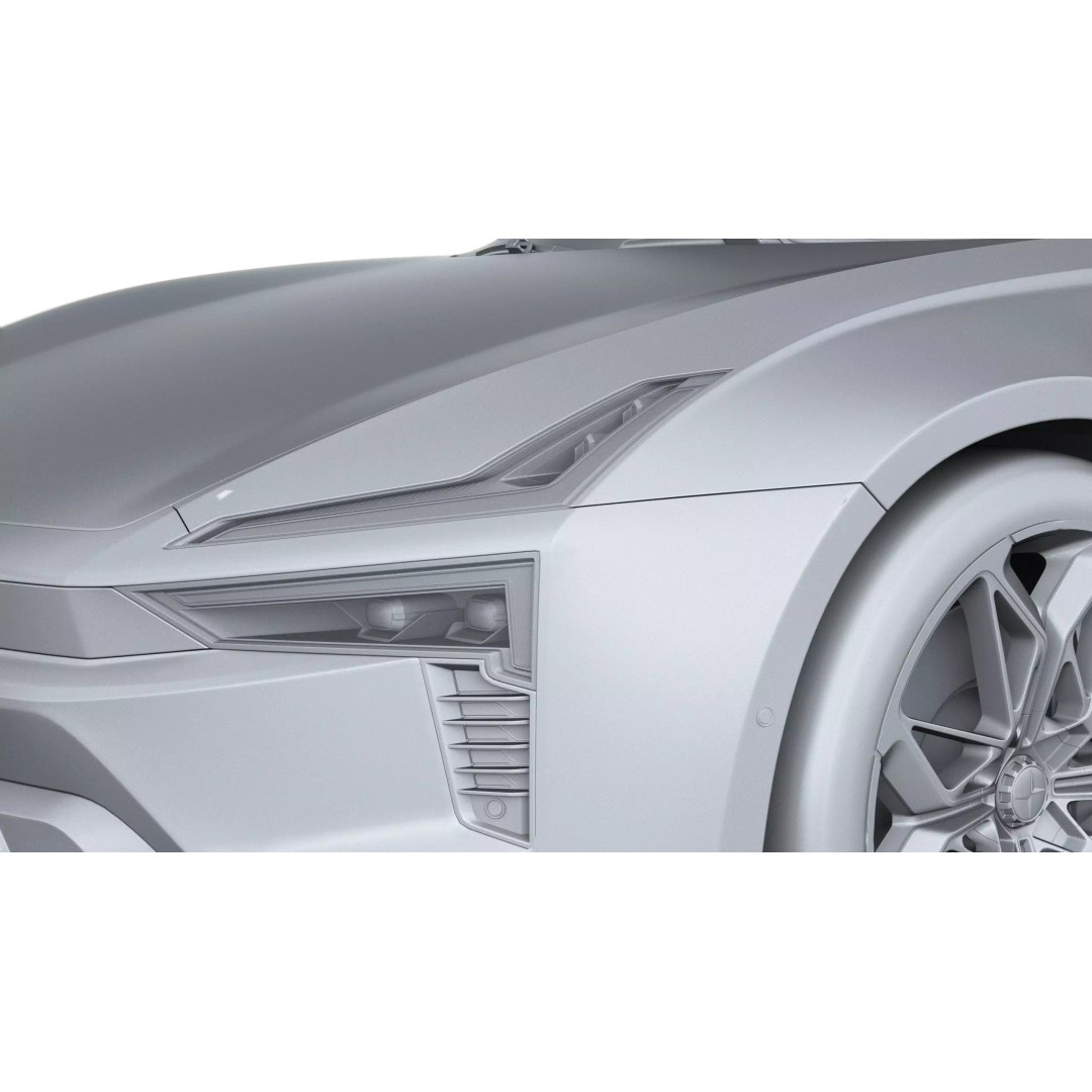 Polestar 5 3D Model – High Poly Luxury Sedan, FBX, PBR Textures - View 25
