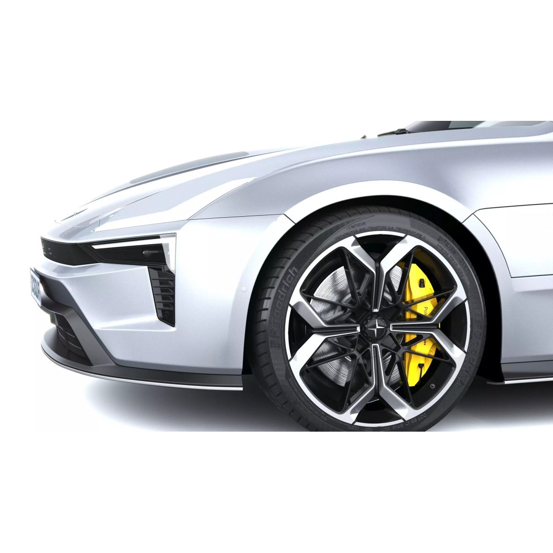 Polestar 5 3D Model – High Poly Luxury Sedan, FBX, PBR Textures - View 5