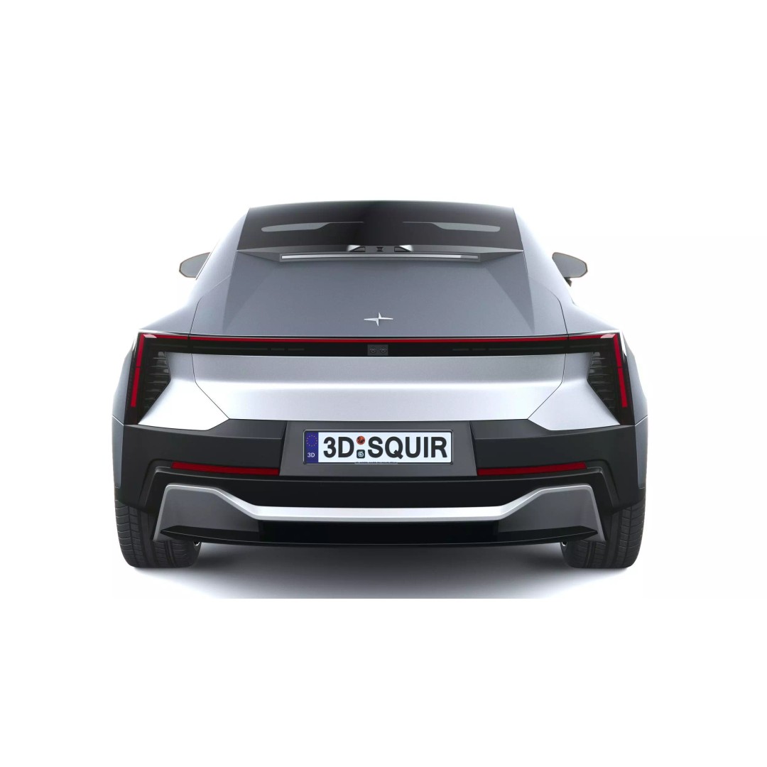 Polestar 5 3D Model – High Poly Luxury Sedan, FBX, PBR Textures - View 6