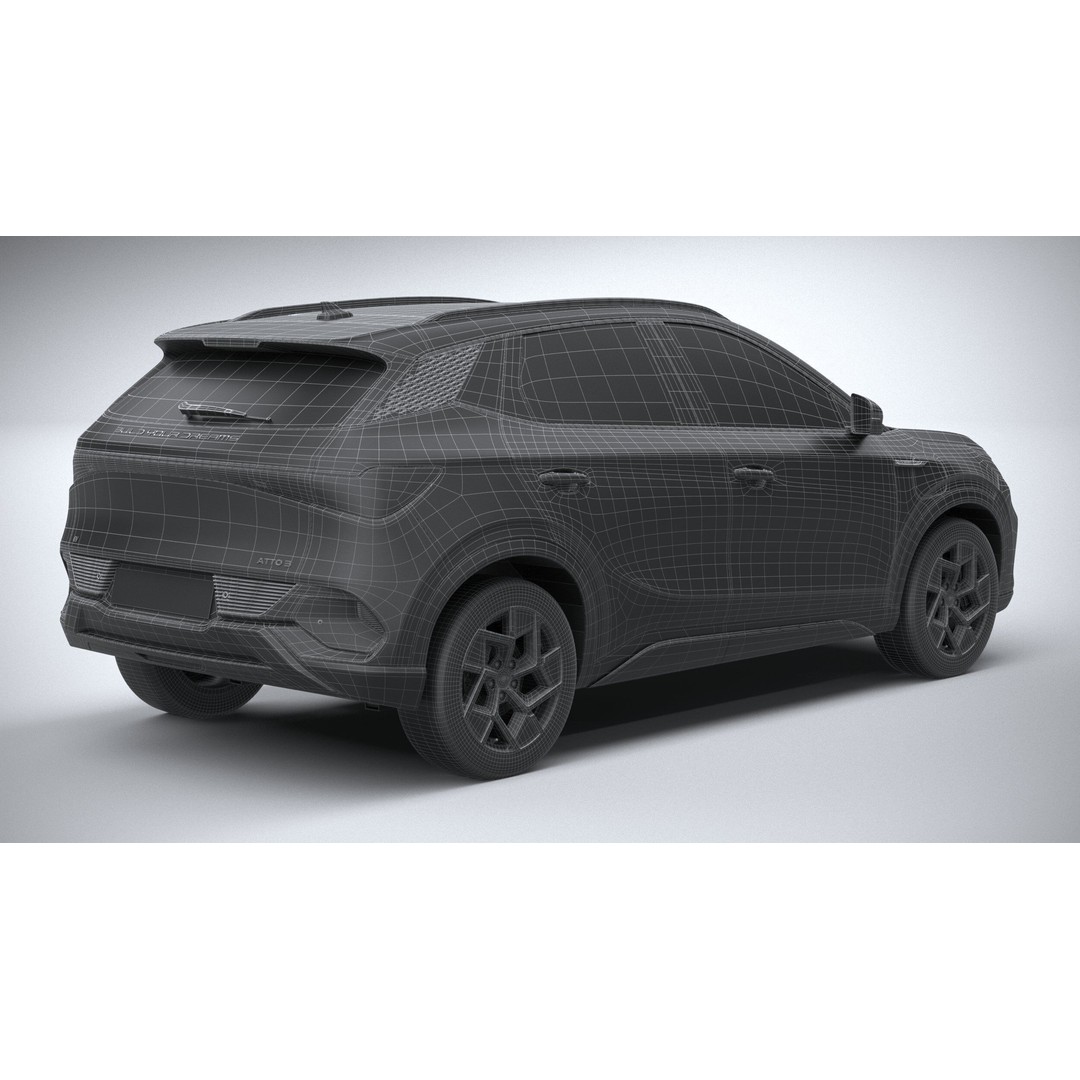 BYD Atto 3 3D Model – High Poly SUV Asset, FBX, OBJ, 3dsmax