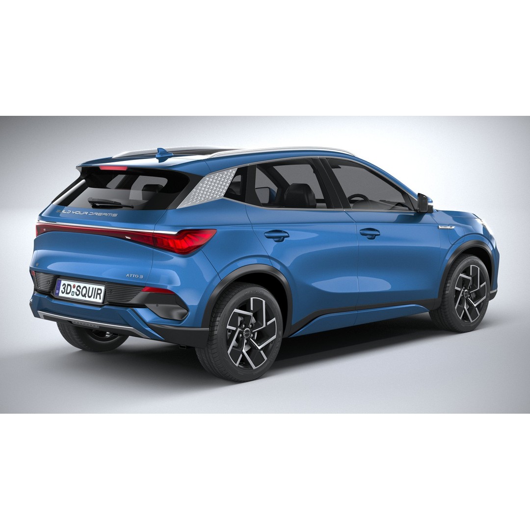BYD Atto 3 3D Model – High Poly SUV Asset, FBX, OBJ, 3dsmax - View 19