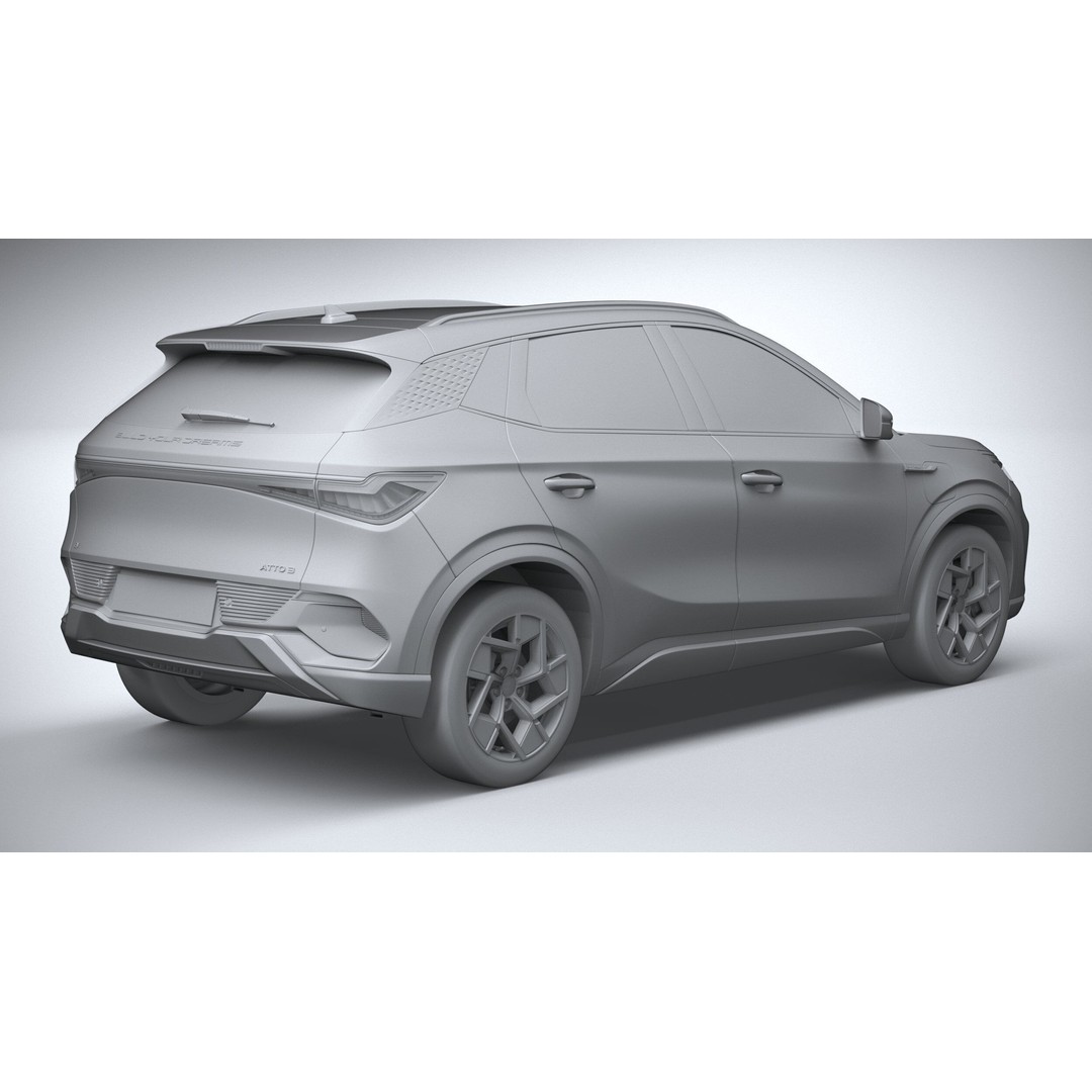 BYD Atto 3 3D Model – High Poly SUV Asset, FBX, OBJ, 3dsmax - View 27