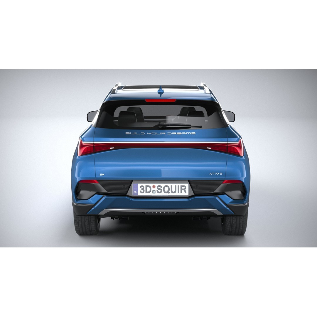 BYD Atto 3 3D Model – High Poly SUV Asset, FBX, OBJ, 3dsmax - View 6