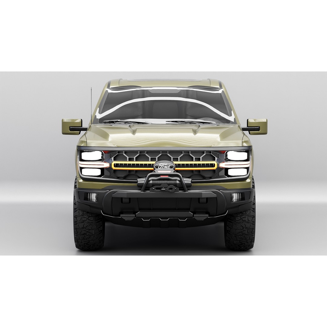 F-150 Tremor 2024 3D Model – High Poly Game Ready Asset, PBR Textures - View 5