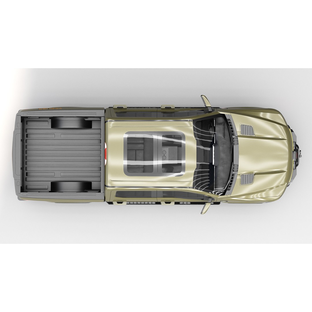 F-150 Tremor 2024 3D Model – High Poly Game Ready Asset, PBR Textures - View 7