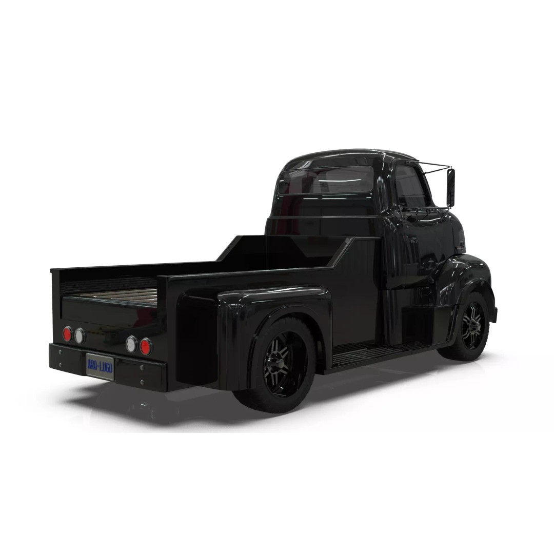Custom 1950s COE Pickup Truck 3D Model – Game Ready Blender Asset, FBX - View 10