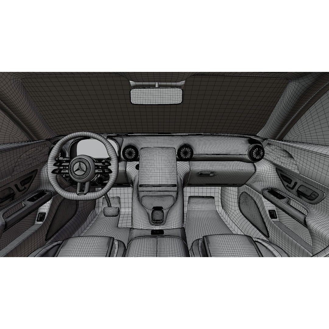 Mersedes Benz SL63 AMG 3D Model – High-Poly Rigged Car Asset for Blender