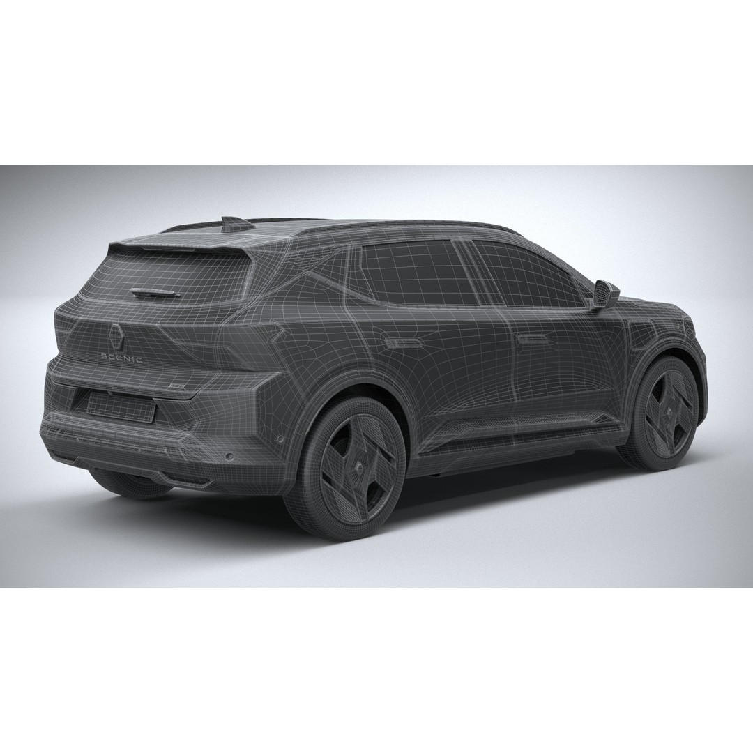 Renault Scenic E-Tech 2024 3D Model – High Poly SUV with Multiple Formats