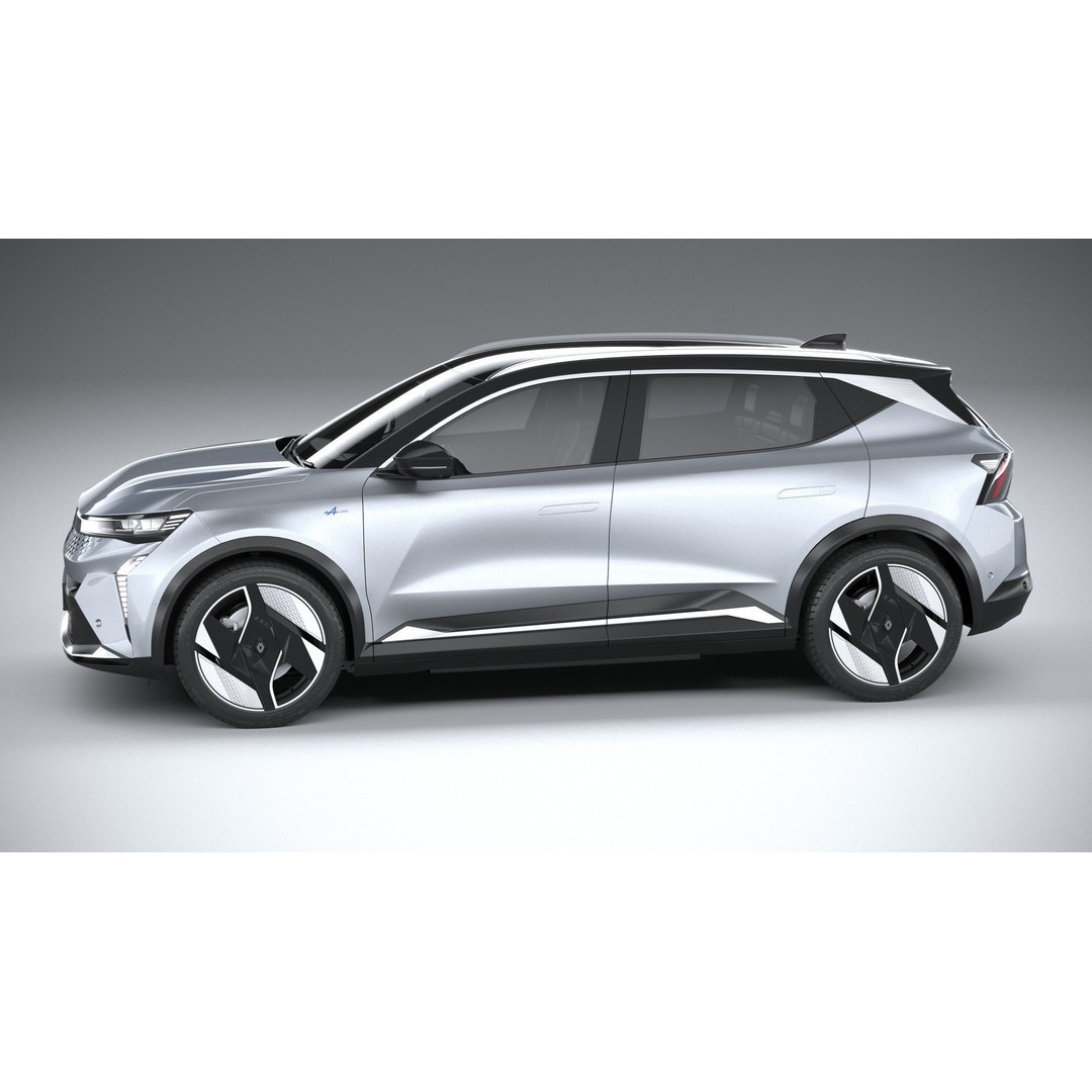 Renault Scenic E-Tech 2024 3D Model – High Poly SUV with Multiple Formats - View 10