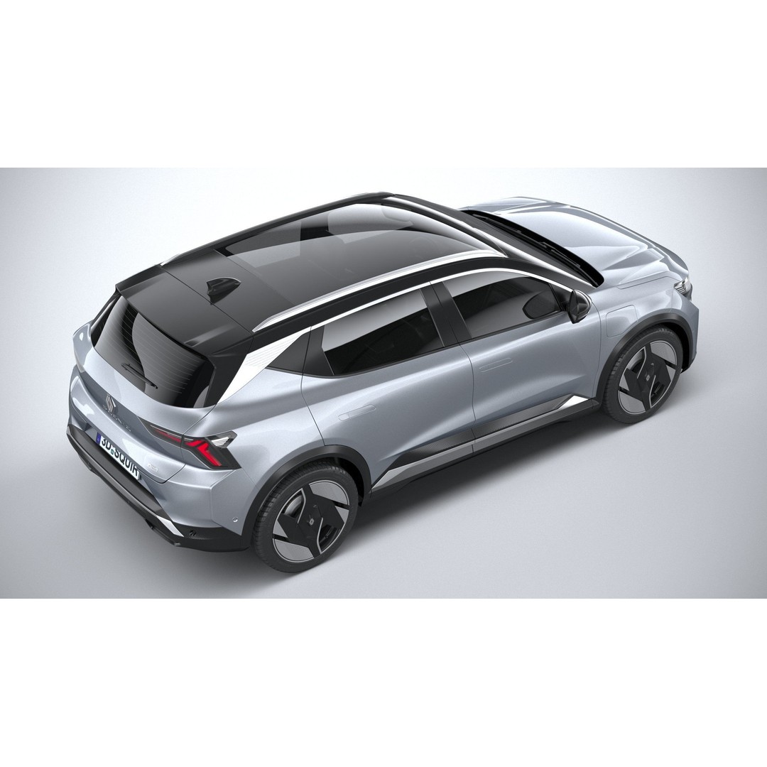Renault Scenic E-Tech 2024 3D Model – High Poly SUV with Multiple Formats - View 12