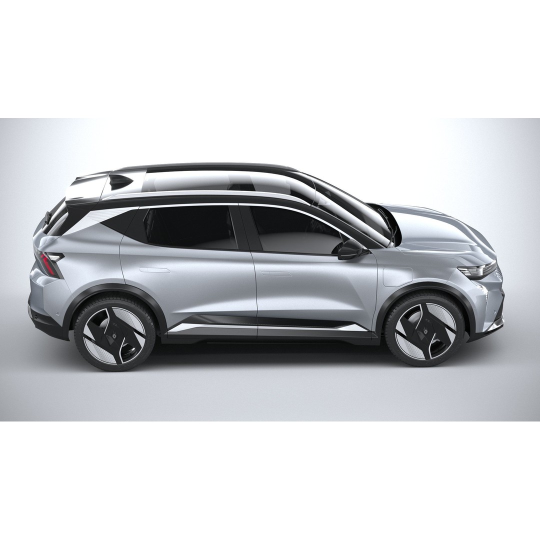 Renault Scenic E-Tech 2024 3D Model – High Poly SUV with Multiple Formats - View 13
