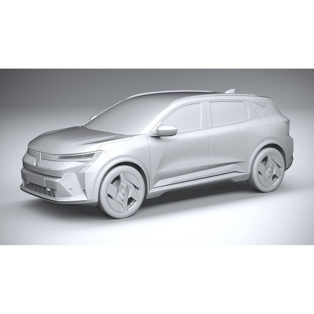Renault Scenic E-Tech 2024 3D Model – High Poly SUV with Multiple Formats - View 21