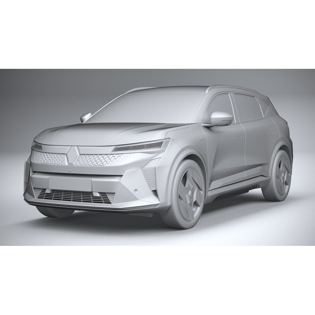 Renault Scenic E-Tech 2024 3D Model – High Poly SUV with Multiple Formats - View 22