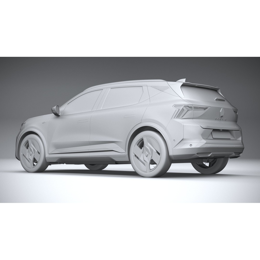 Renault Scenic E-Tech 2024 3D Model – High Poly SUV with Multiple Formats - View 23