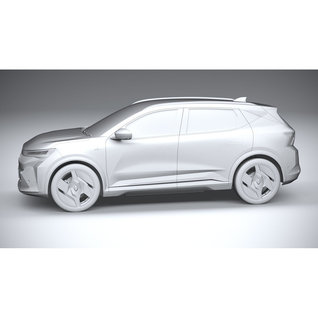 Renault Scenic E-Tech 2024 3D Model – High Poly SUV with Multiple Formats - View 24