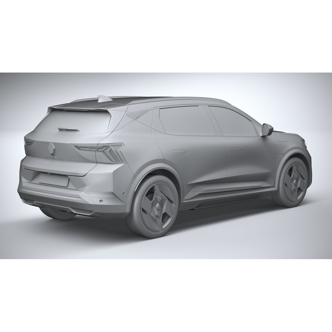 Renault Scenic E-Tech 2024 3D Model – High Poly SUV with Multiple Formats - View 27
