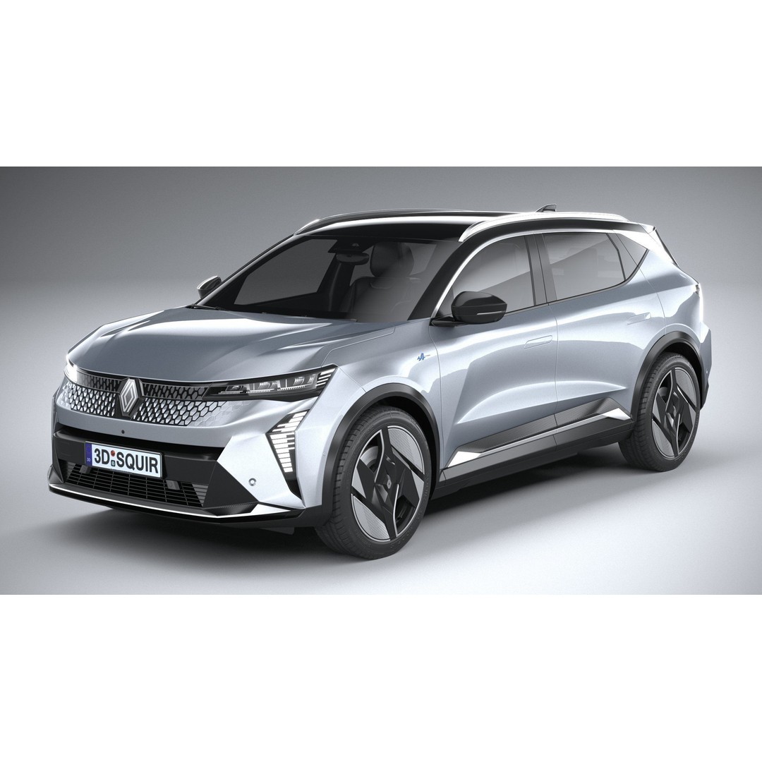 Renault Scenic E-Tech 2024 3D Model – High Poly SUV with Multiple Formats - View 3