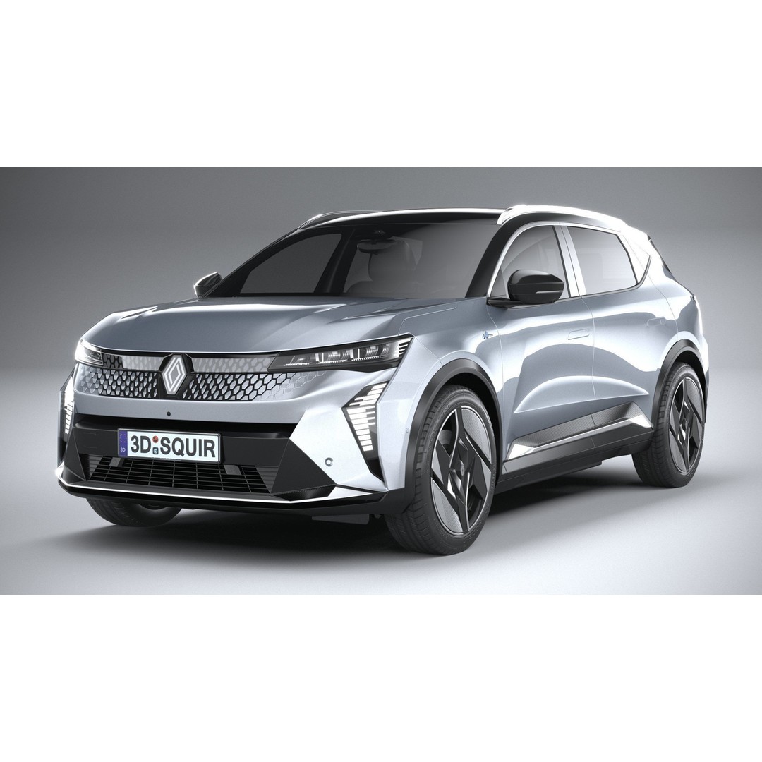 Renault Scenic E-Tech 2024 3D Model – High Poly SUV with Multiple Formats - View 4