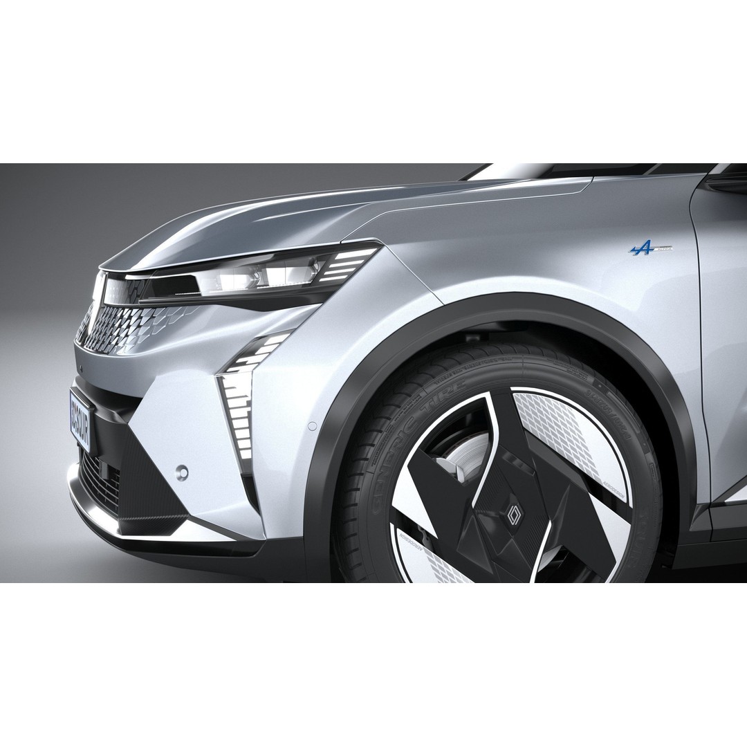Renault Scenic E-Tech 2024 3D Model – High Poly SUV with Multiple Formats - View 5