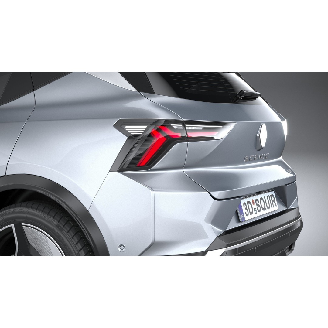 Renault Scenic E-Tech 2024 3D Model – High Poly SUV with Multiple Formats - View 8