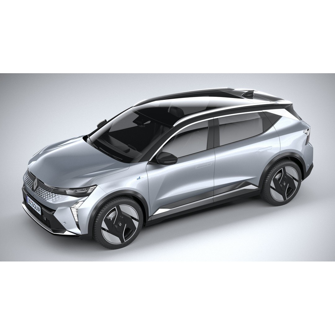 Renault Scenic E-Tech 2024 3D Model – High Poly SUV with Multiple Formats - View 9