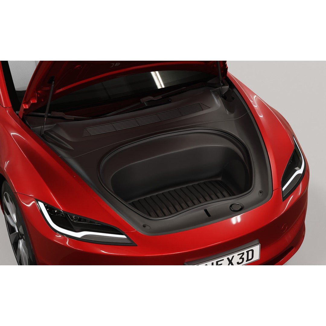 Tesla Model 3 2024 3D Model – High Poly Car Asset with Detailed Interior - View 16