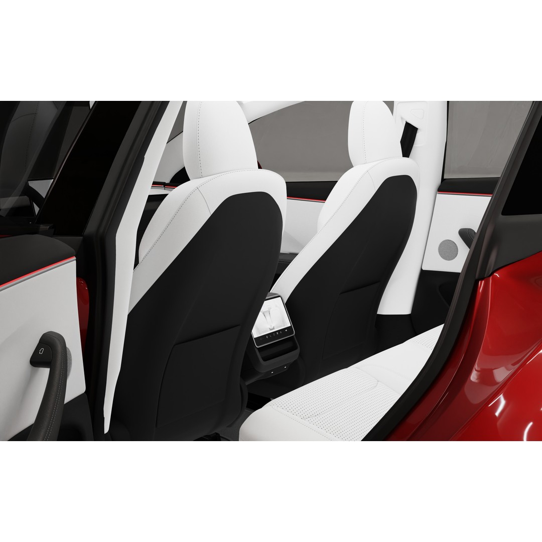 Tesla Model 3 2024 3D Model – High Poly Car Asset with Detailed Interior - View 19