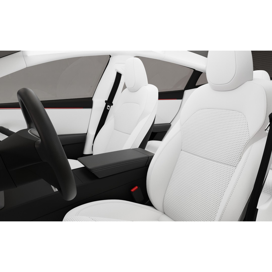 Tesla Model 3 2024 3D Model – High Poly Car Asset with Detailed Interior - View 23