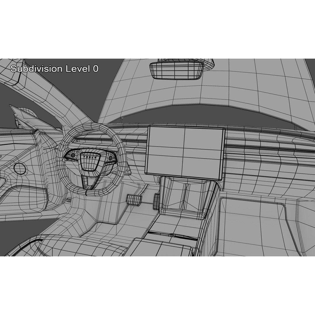 Tesla Model 3 2024 3D Model – High Poly Car Asset with Detailed Interior - View 28