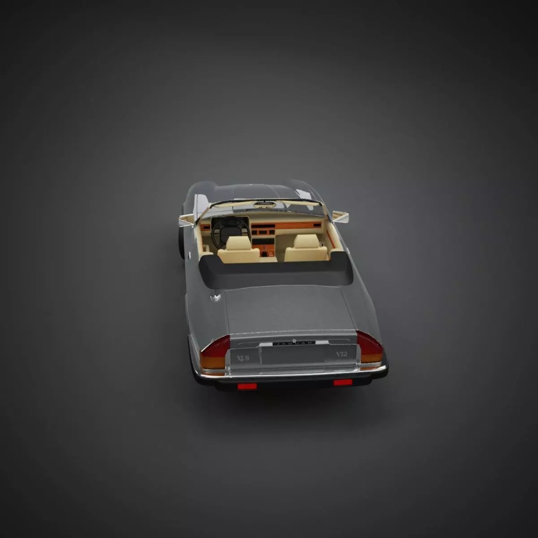 XJS Convertible 3D Model – High Poly Vintage Car, FBX & 3DS - View 29