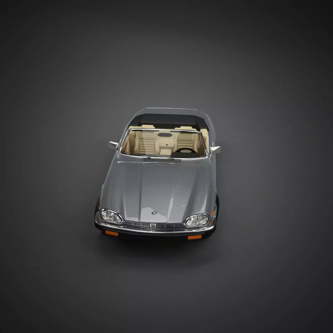 XJS Convertible 3D Model – High Poly Vintage Car, FBX & 3DS - View 46