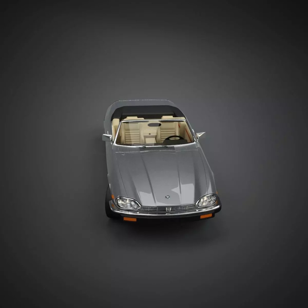 XJS Convertible 3D Model – High Poly Vintage Car, FBX & 3DS - View 47